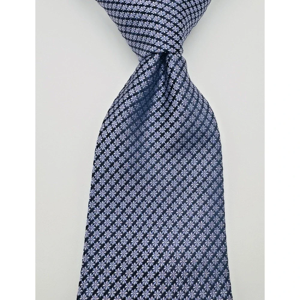 Burma Bibas Gingham Check Silk‎ Tie Men 59